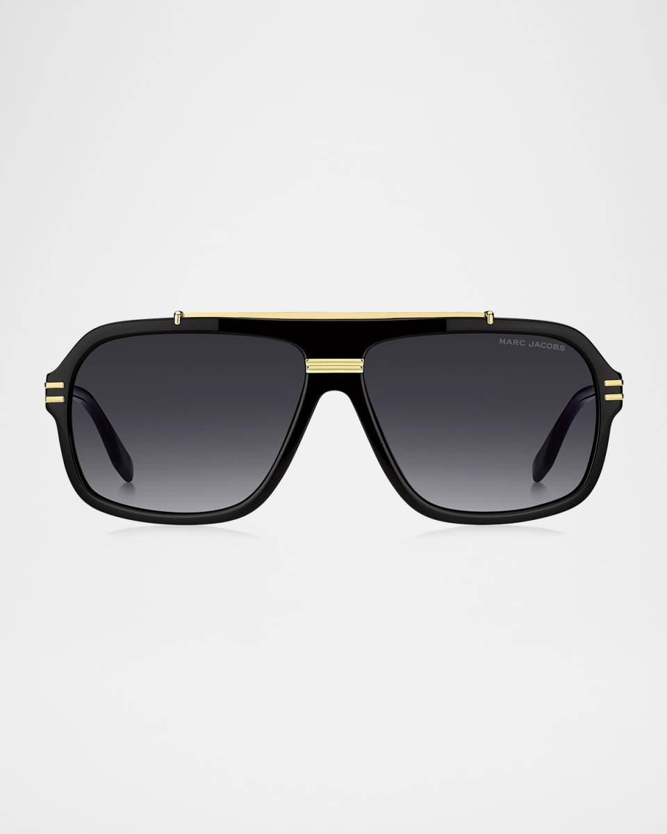 Gradient Aviator Acetate Sunglasses